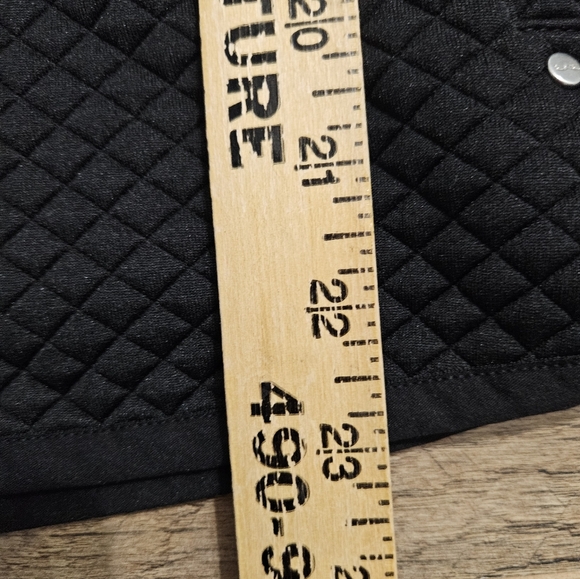 LAUREN Ralph Lauren Black Quilted Sleeveless Zip Vest Medium Old Money Preppy - Picture 14 of 16